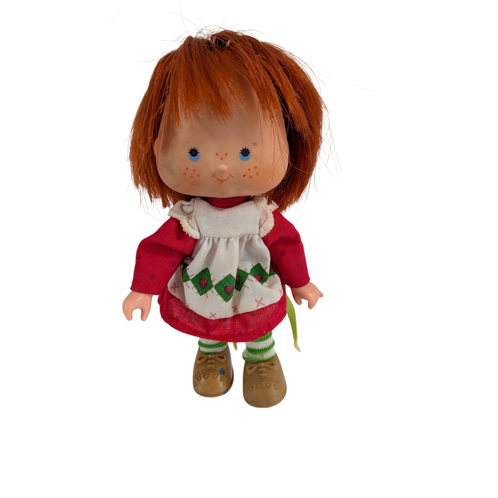 Vintage Strawberry Shortcake Doll 1979 Kenner Red Hair Green White Tights
